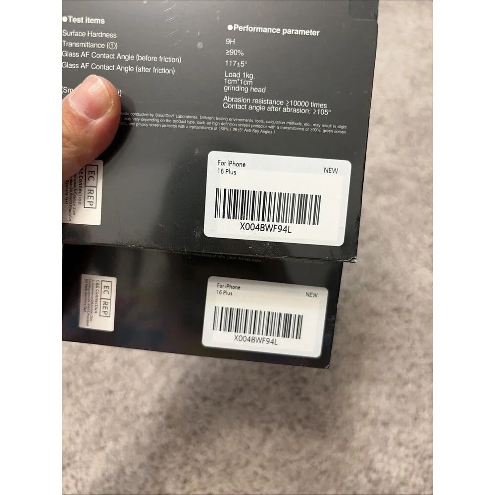 NEW Smart Devil Smart Pull Box Screen Protector For Iphone 16 Plus- 2 Box Bundle